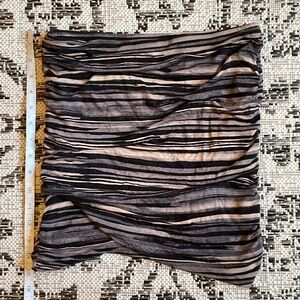 Free People scrunch Skirt black beige